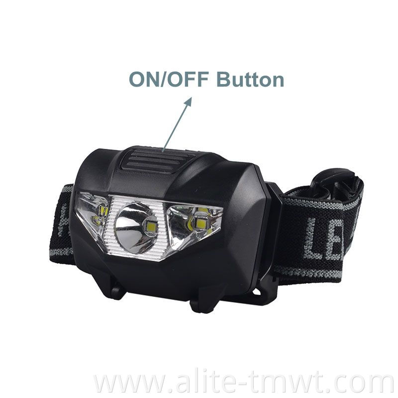 ABS Led Head Light Headlamp Adjustable Camping Led Headlamp